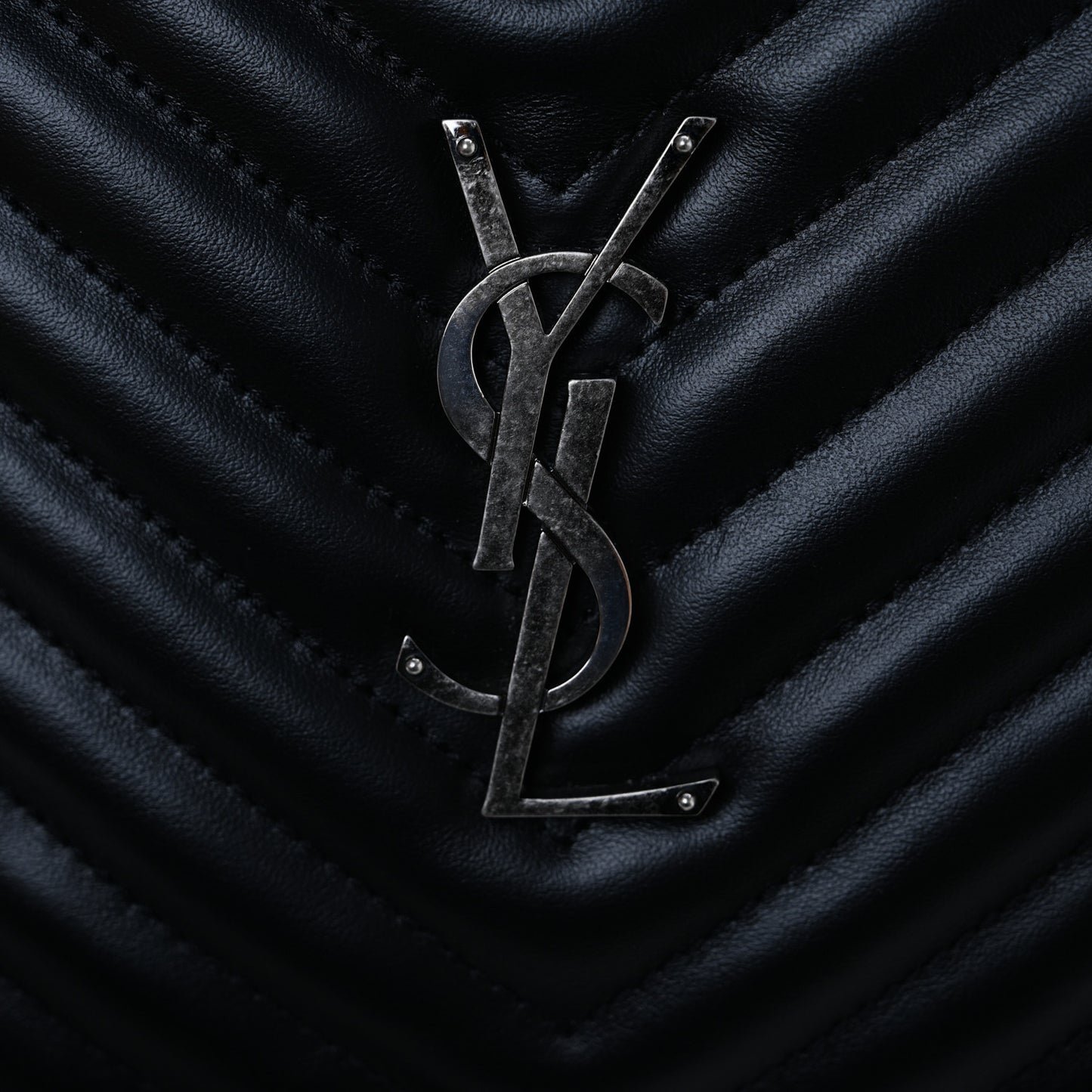 Calfskin Matelasse Monogram Lou Camera Bag Black