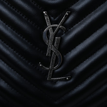 Saint Laurent Calfskin Matelasse Monogram Lou Camera Bag Black 11 of 11