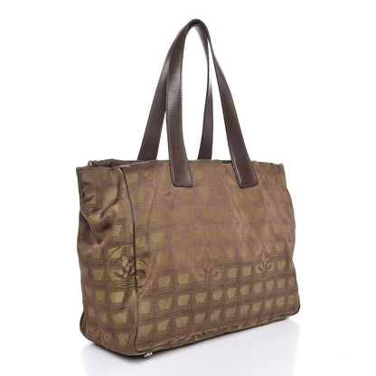 Chanel Nylon Medium Travel Tote Khaki 3 of 16