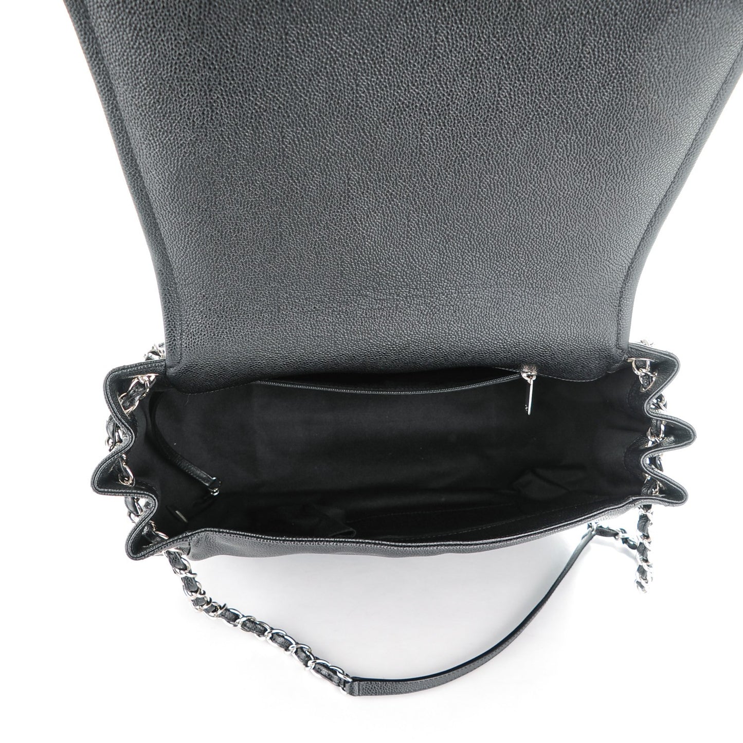 Caviar Timeless CC Accordion Flap Black
