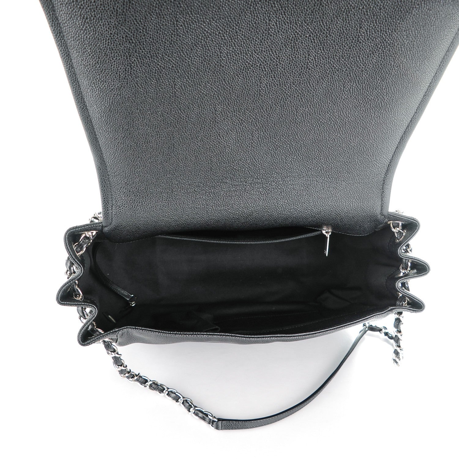 Chanel Caviar Timeless CC Accordion Flap Black 5 of 7