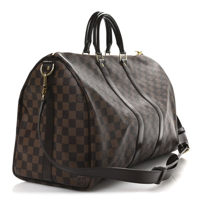 Louis Vuitton Damier Ebene Keepall Bandouliere 45 2 of 11