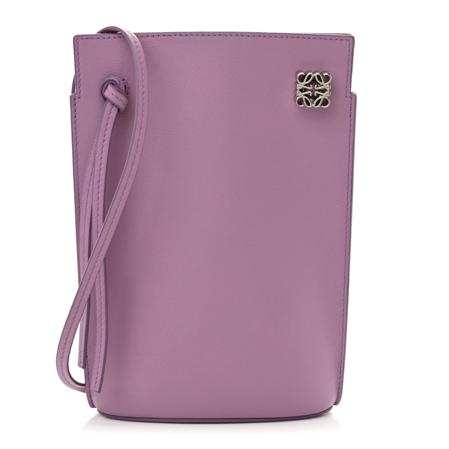 Smooth Calfskin Dice Pocket Purple