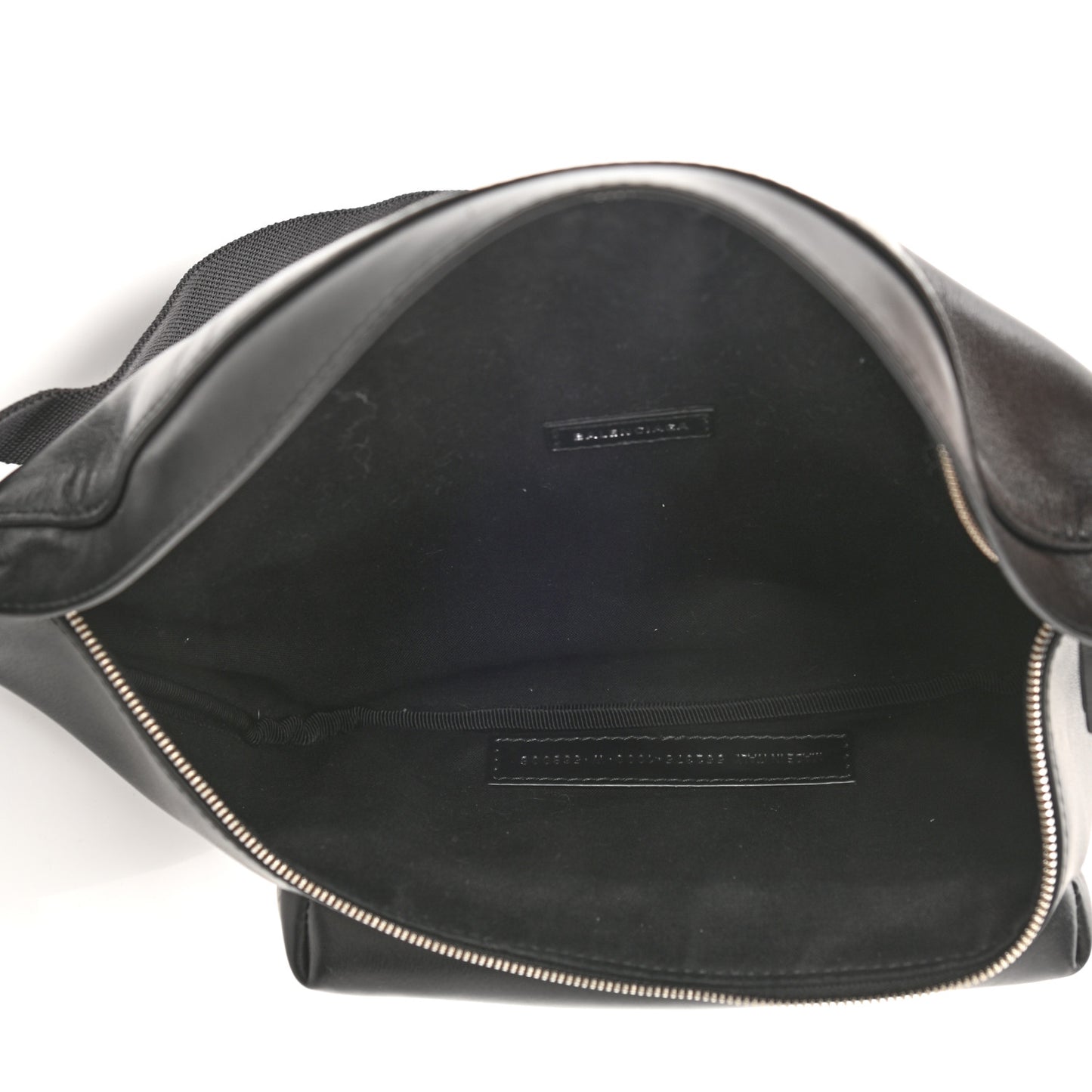 Supple Calfskin Signature Logo Large Everyday Beltpack Black