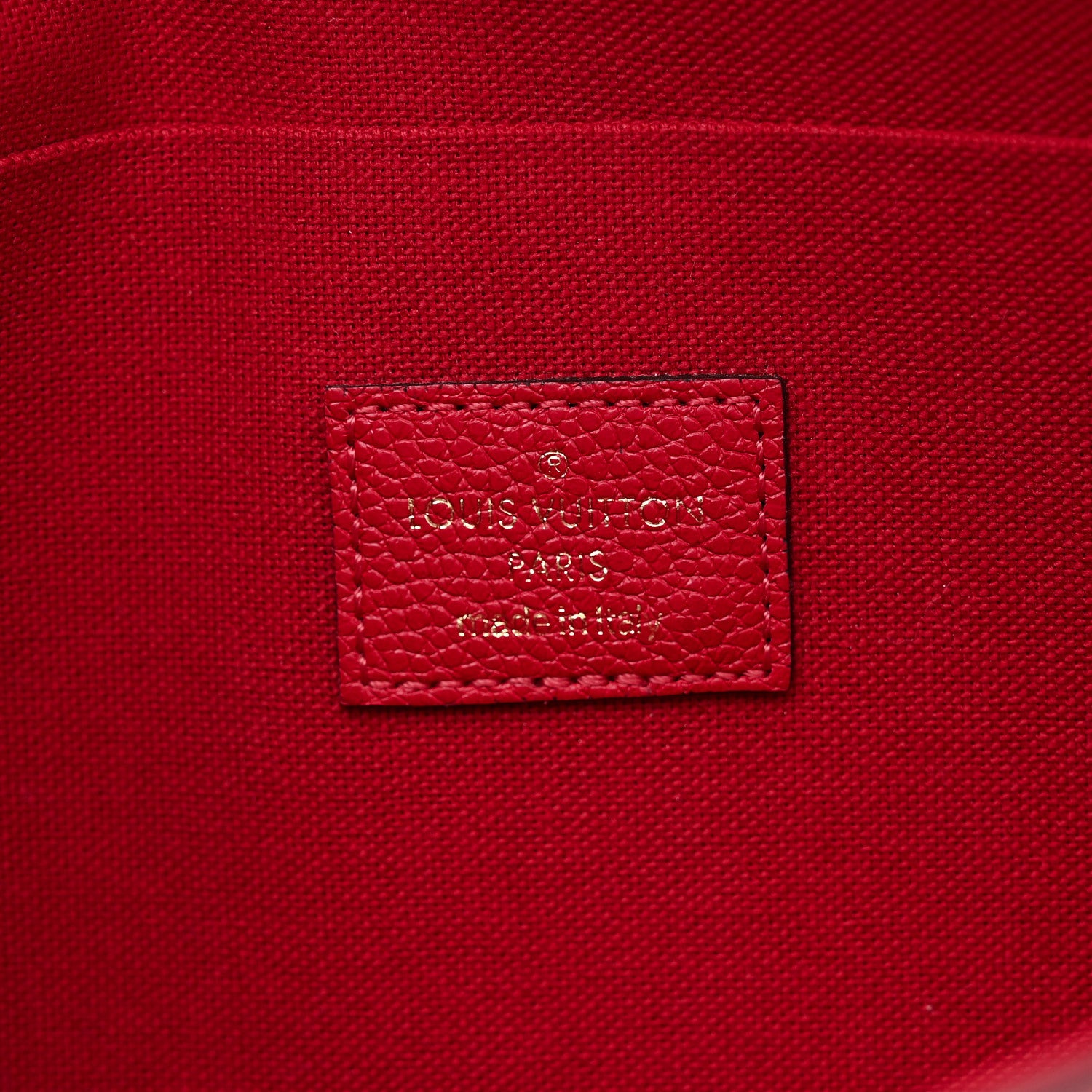 Louis Vuitton Empreinte Pochette Felicie Chain Wallet Scarlet 7 of 11