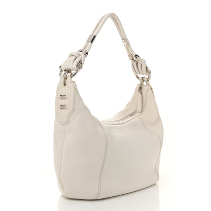 Gucci Calfskin Medium Techno Horsebit Hobo White 3 of 12