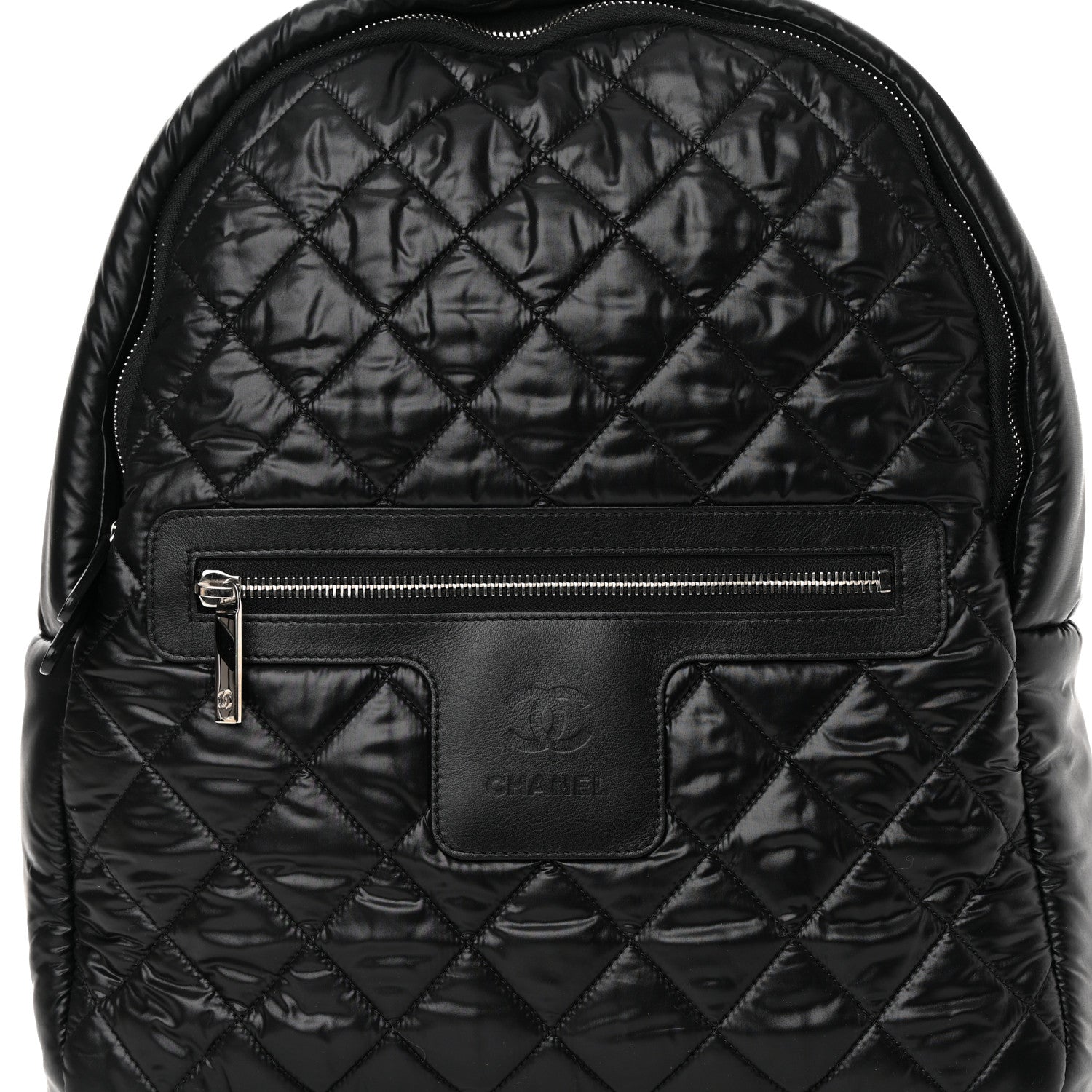 Chanel Nylon Quilted Coco Cocoon Backpack Black 7 of 11