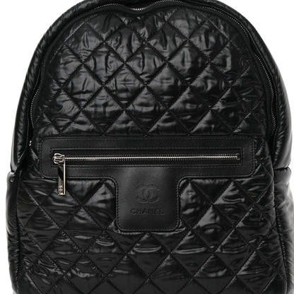 Chanel Nylon Quilted Coco Cocoon Backpack Black 7 of 11