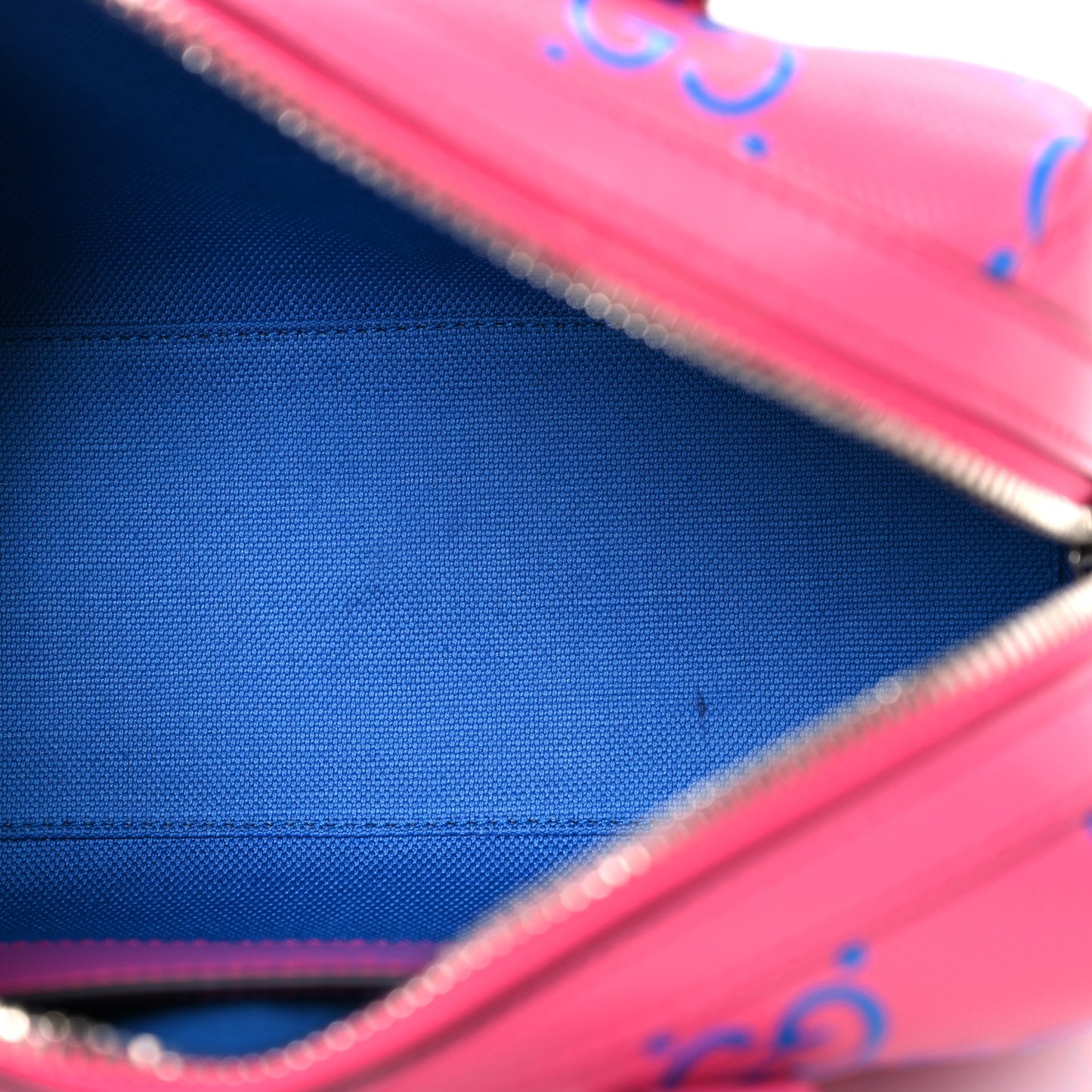 Calfskin GG Tennis Bi-Color Embossed Mini Duffle Bag Modern Fucsia Modern Blue
