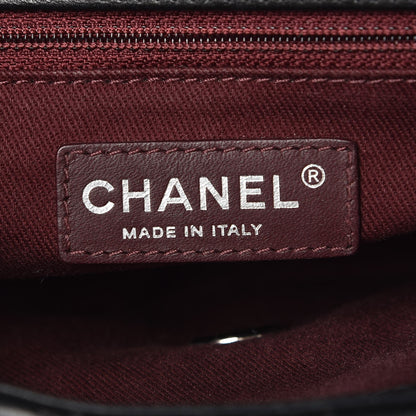 Chanel Lambskin Chevron Double Stitch Medium Single Flap Black 6 of 9