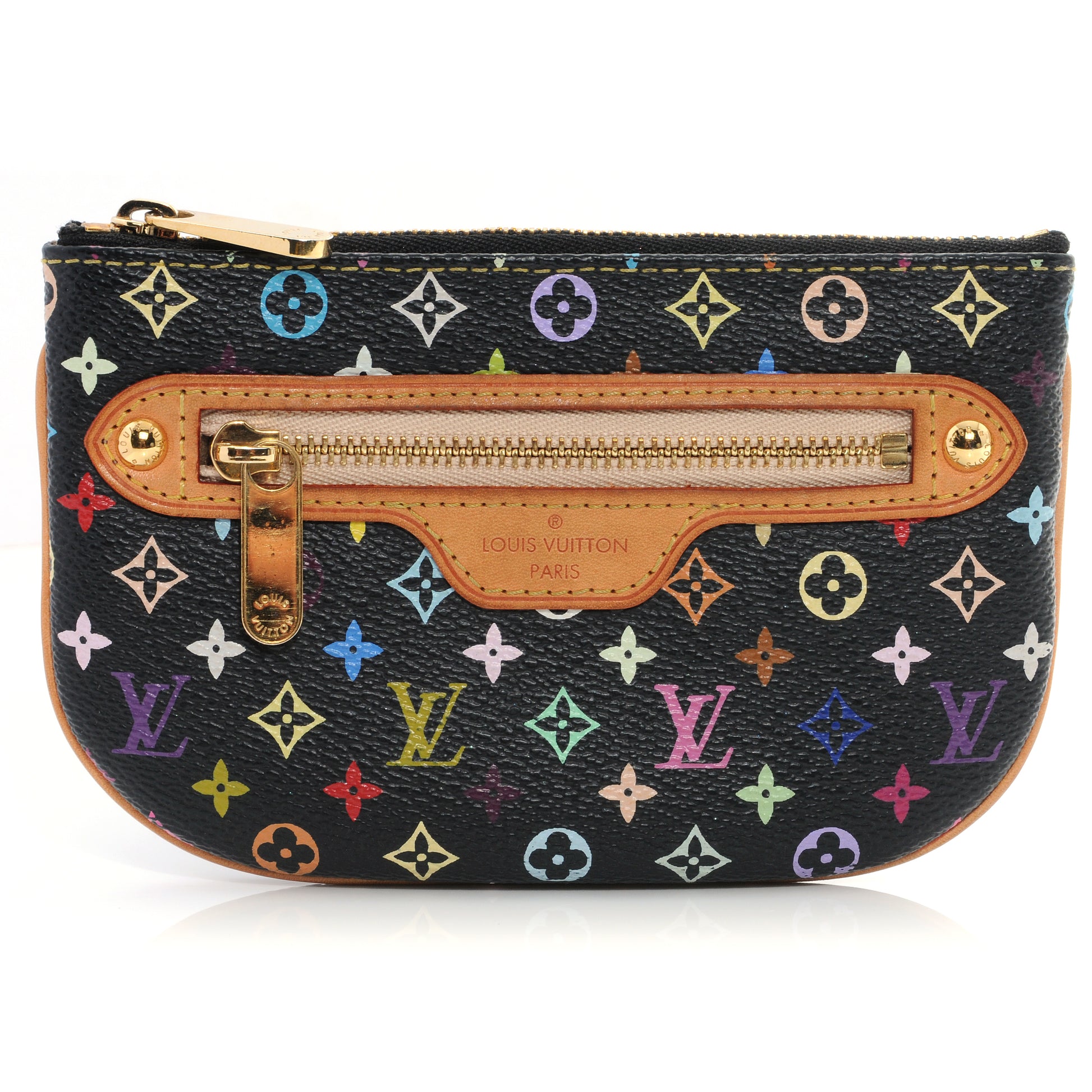 Louis Vuitton Monogram Multicolor Pochette Plate MM Black 1 of 6