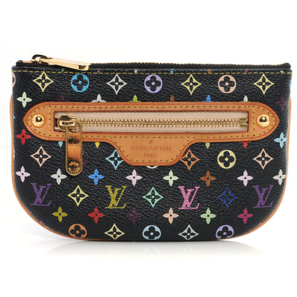 Louis Vuitton Monogram Multicolor Pochette Plate MM Black 1 of 6