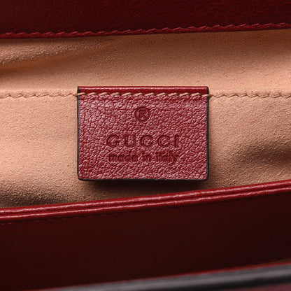 Gucci Suede Calfskin Web Small Ophidia Chain Shoulder Bag New Blue Romantic Cherry 10 of 12