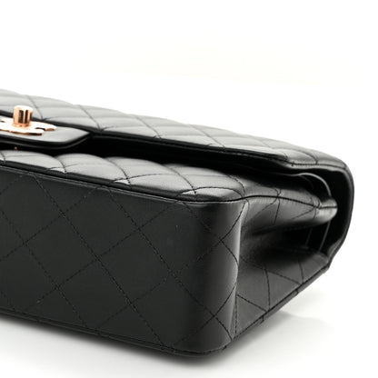 Chanel Lambskin Quilted Medium Double Flap Black 10 of 11