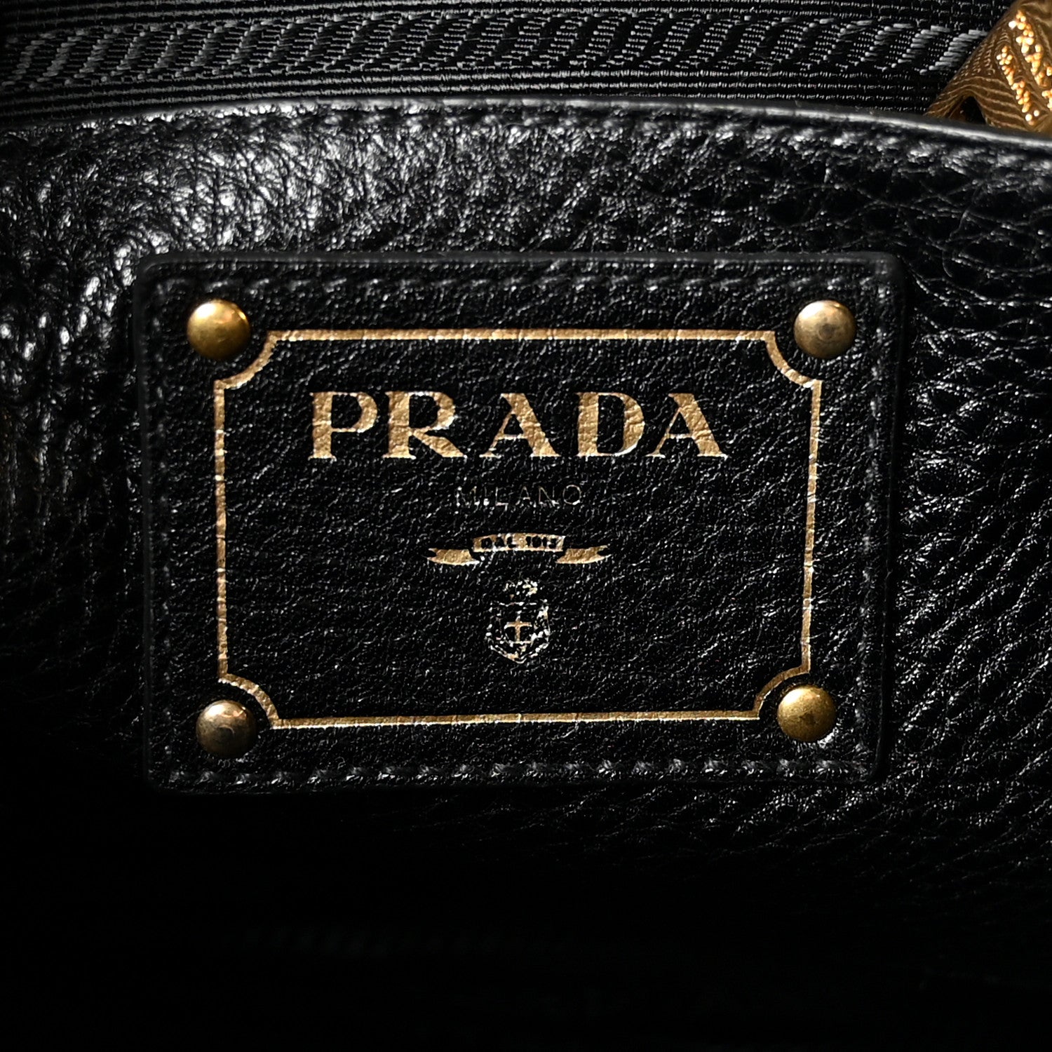 Prada Vitello Daino Shopping Satchel Black 6 of 10