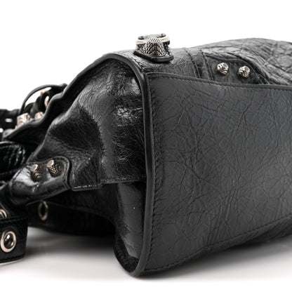 Balenciaga Agneau Arena Neo Cagole Handbag XS Black 9 of 10