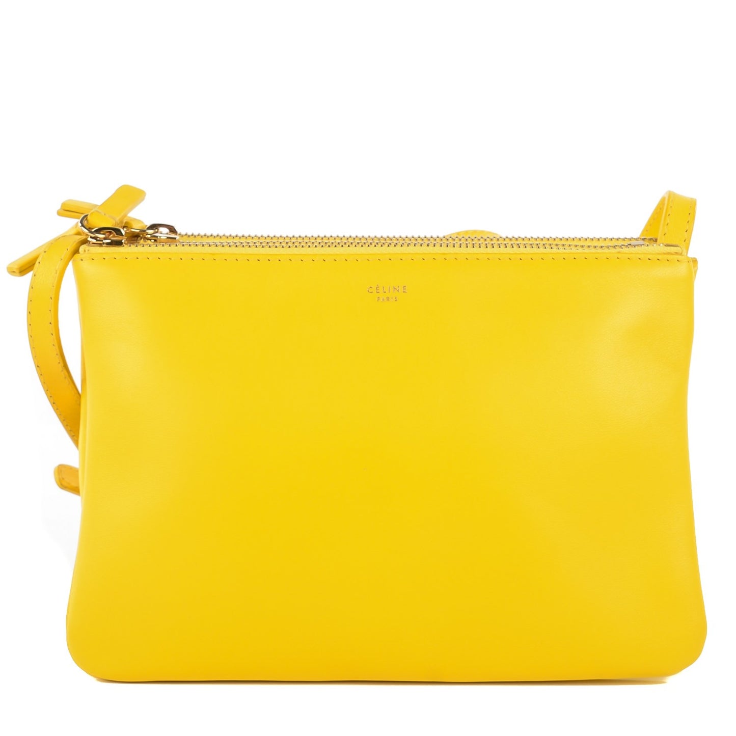 Lambskin Small Trio Crossbody Bag Sun Yellow