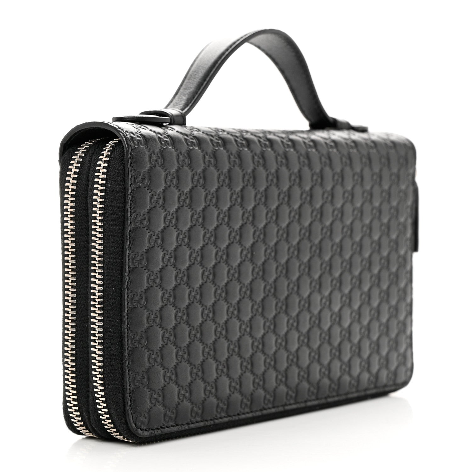 Gucci Microguccissima Zip Around Top Handle Travel Wallet Testa di Moro 3 of 16