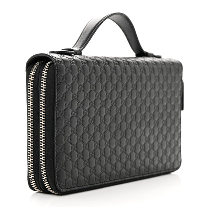 Gucci Microguccissima Zip Around Top Handle Travel Wallet Testa di Moro 3 of 16