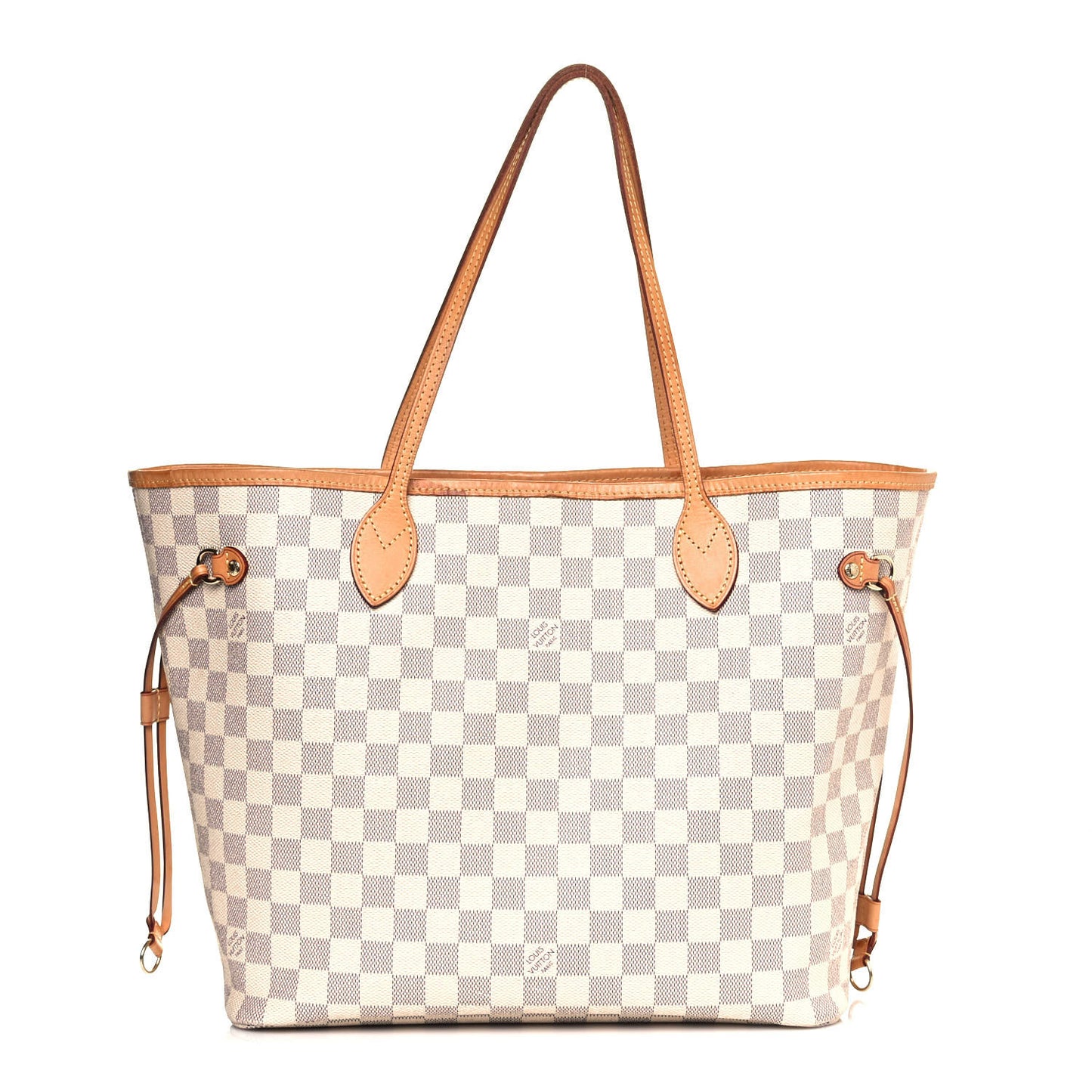 Damier Azur Neo Neverfull MM Rose Ballerine
