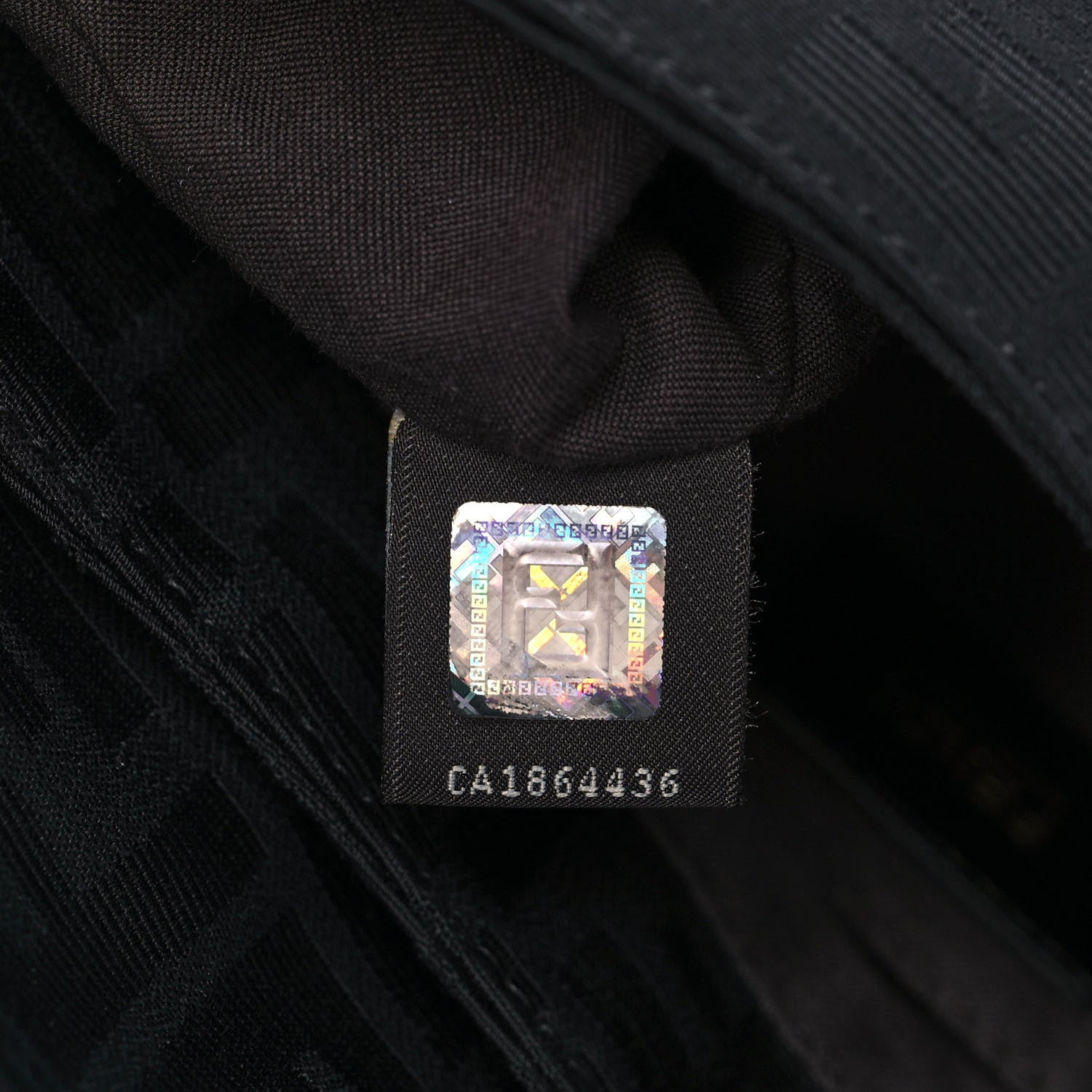 Fendi Zucchino Small Chef Shoulder Bag Black 7 of 11