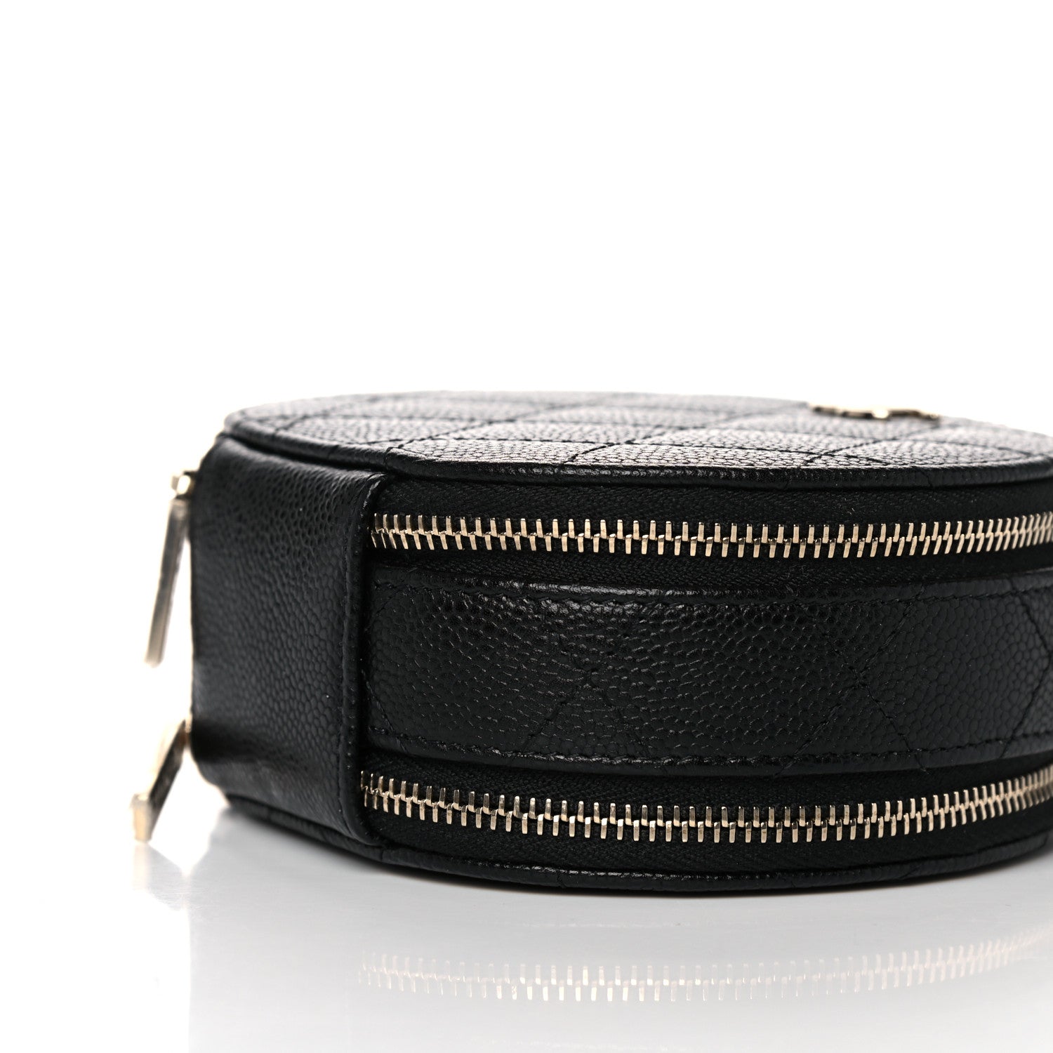 Chanel Caviar Quilted Round Handle With Care Vanity With Chain Black 8 of 10