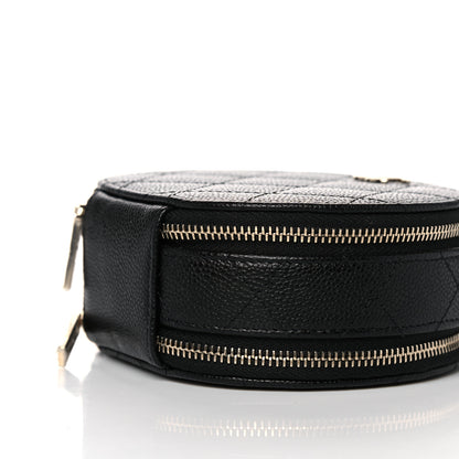 Chanel Caviar Quilted Round Handle With Care Vanity With Chain Black 8 of 10