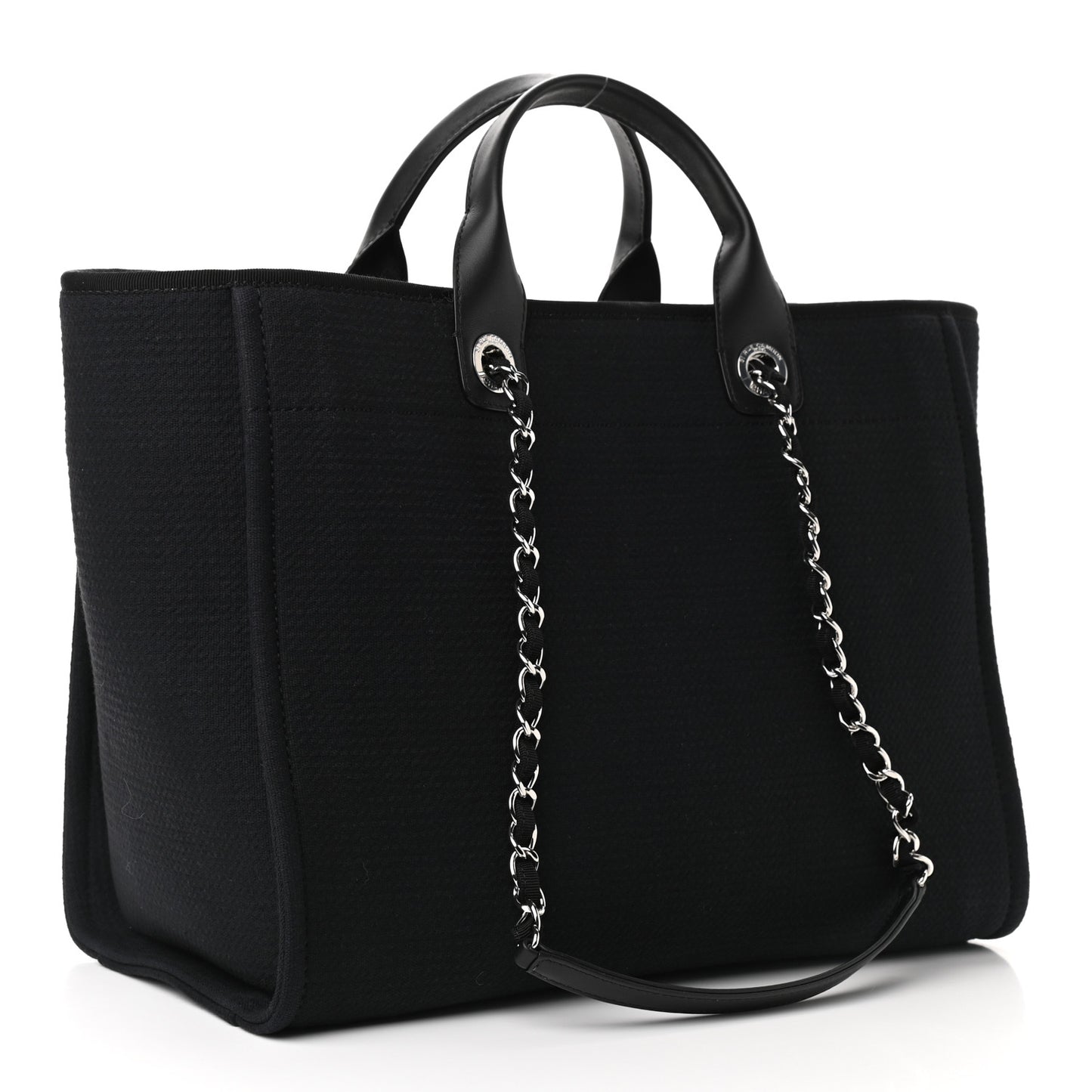Mixed Fibers Medium Deauville Tote Black