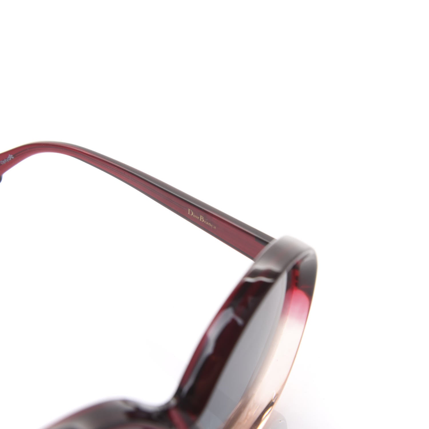 Christian Dior Acetate Bianca Sunglasses Burgundy Pink 4 of 8