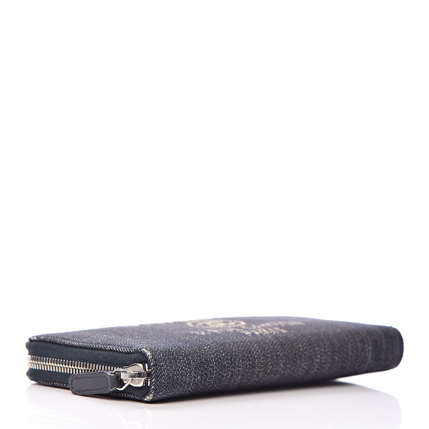 Denim Deauville Zip Around Wallet Dark Blue