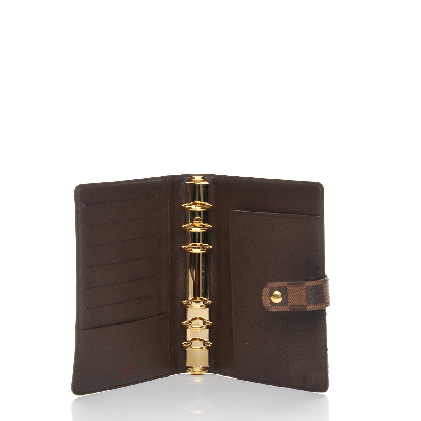 Damier Ebene Medium Ring Agenda Cover
