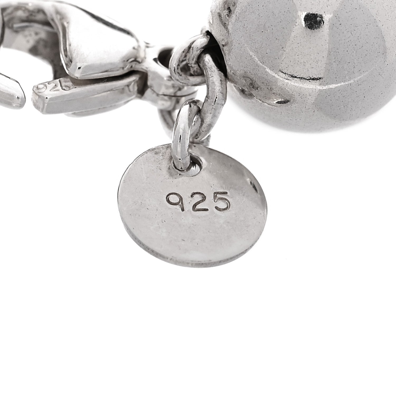 Tiffany Sterling Silver 10mm HardWear Ball Bracelet 4 of 4