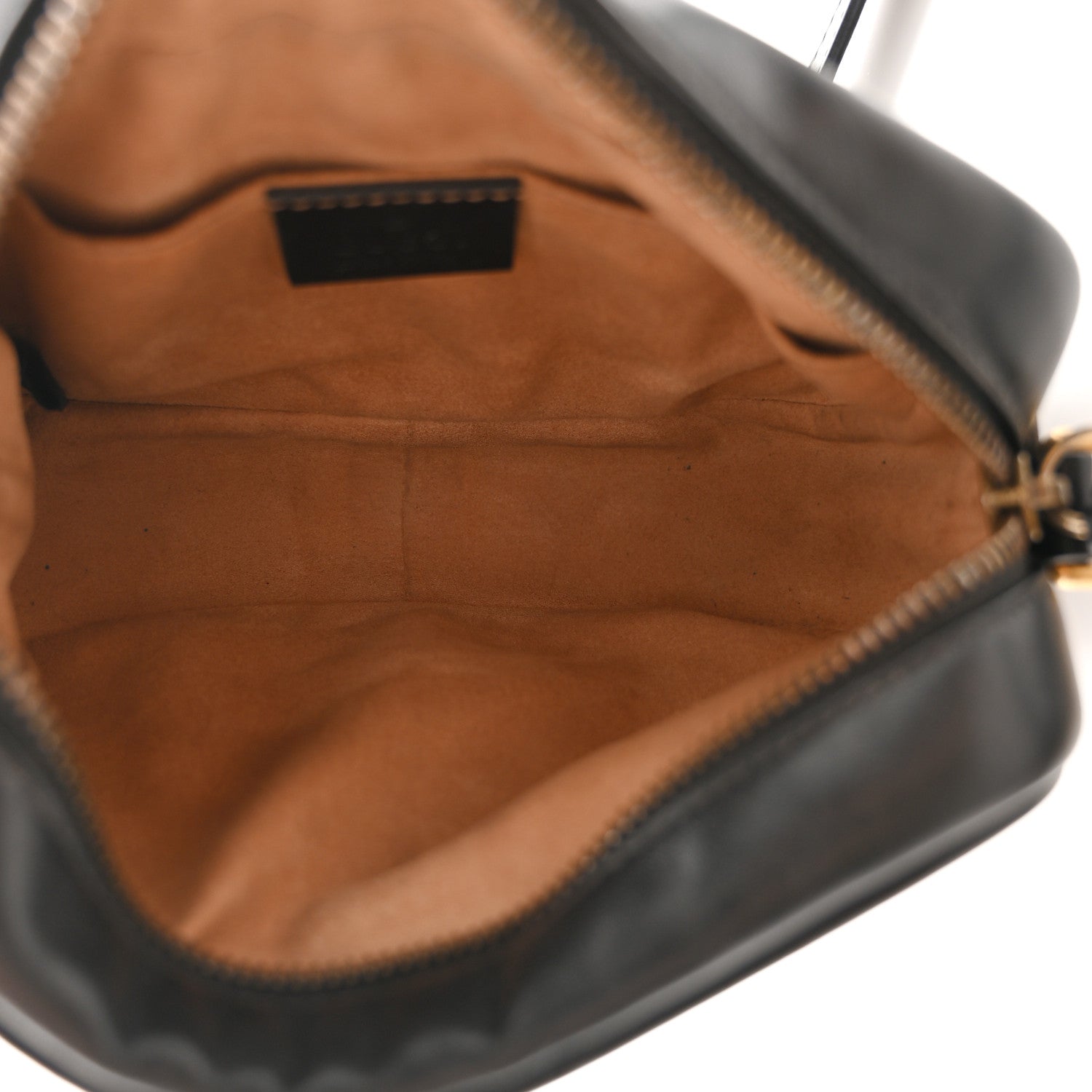 Gucci Calfskin Matelasse Mini GG Marmont Chain Shoulder Bag Black 4 of 10