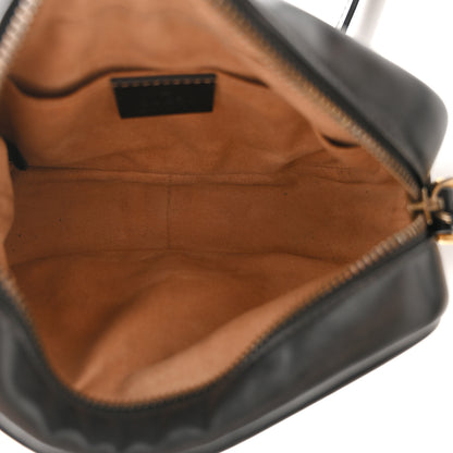 Gucci Calfskin Matelasse Mini GG Marmont Chain Shoulder Bag Black 4 of 10