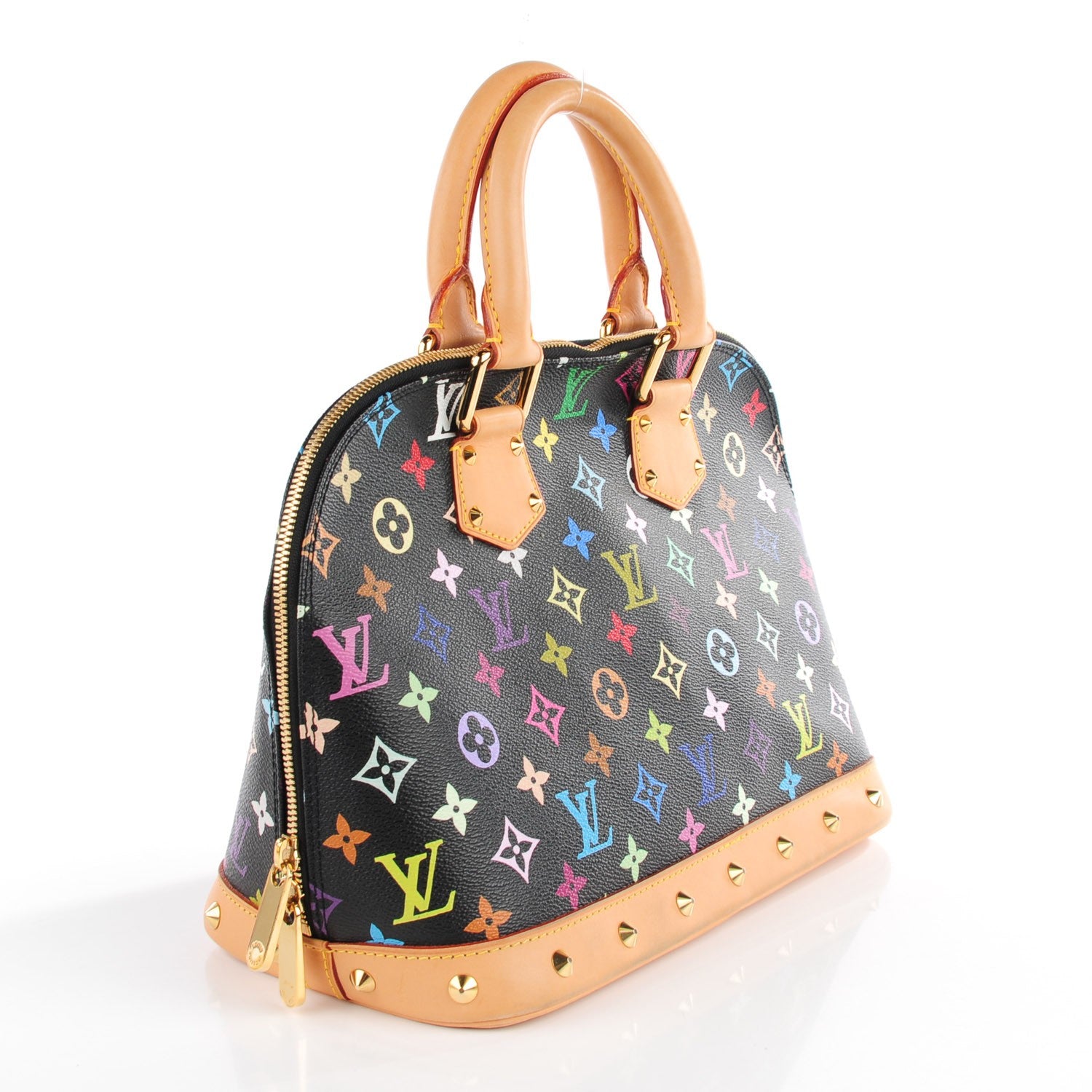 Louis Vuitton Monogram Multicolor Alma Black 3 of 7
