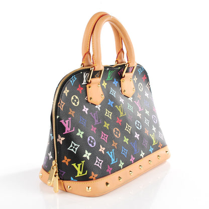 Louis Vuitton Monogram Multicolor Alma Black 3 of 7