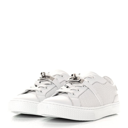 Hermes Calfskin Perforated Day Sneakers 35.5 White 3 of 9