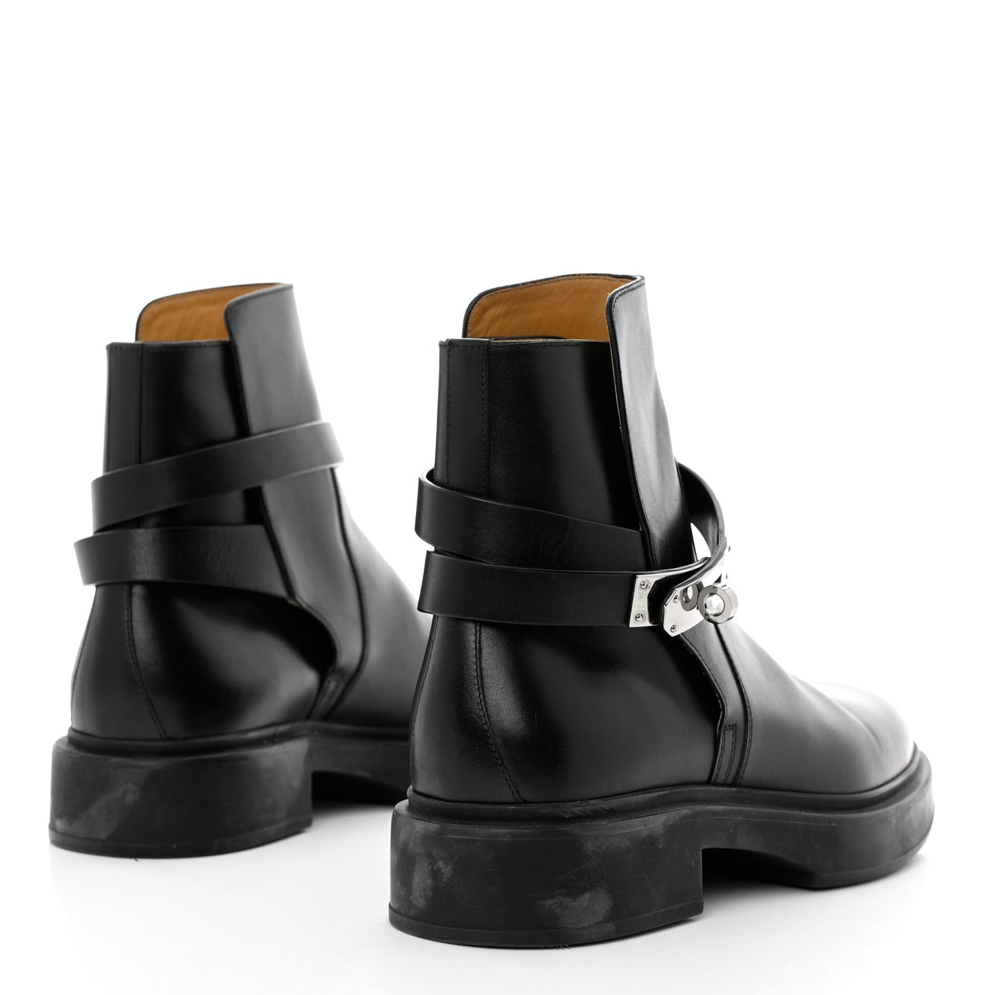 Calfskin Veo Ankle Boots 38 Black