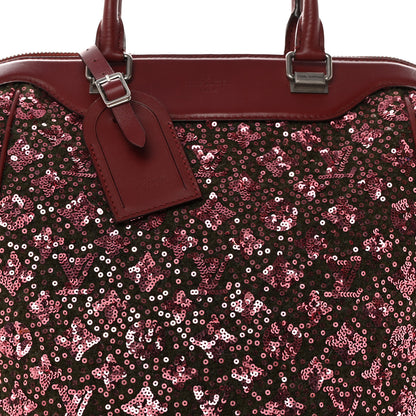 Louis Vuitton Sequin Monogram Sunshine Express North South Burgundy 7 of 10