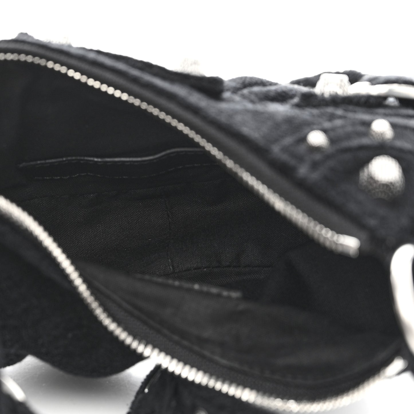 Terry Cloth Le Cagole Shoulder Bag XS Black