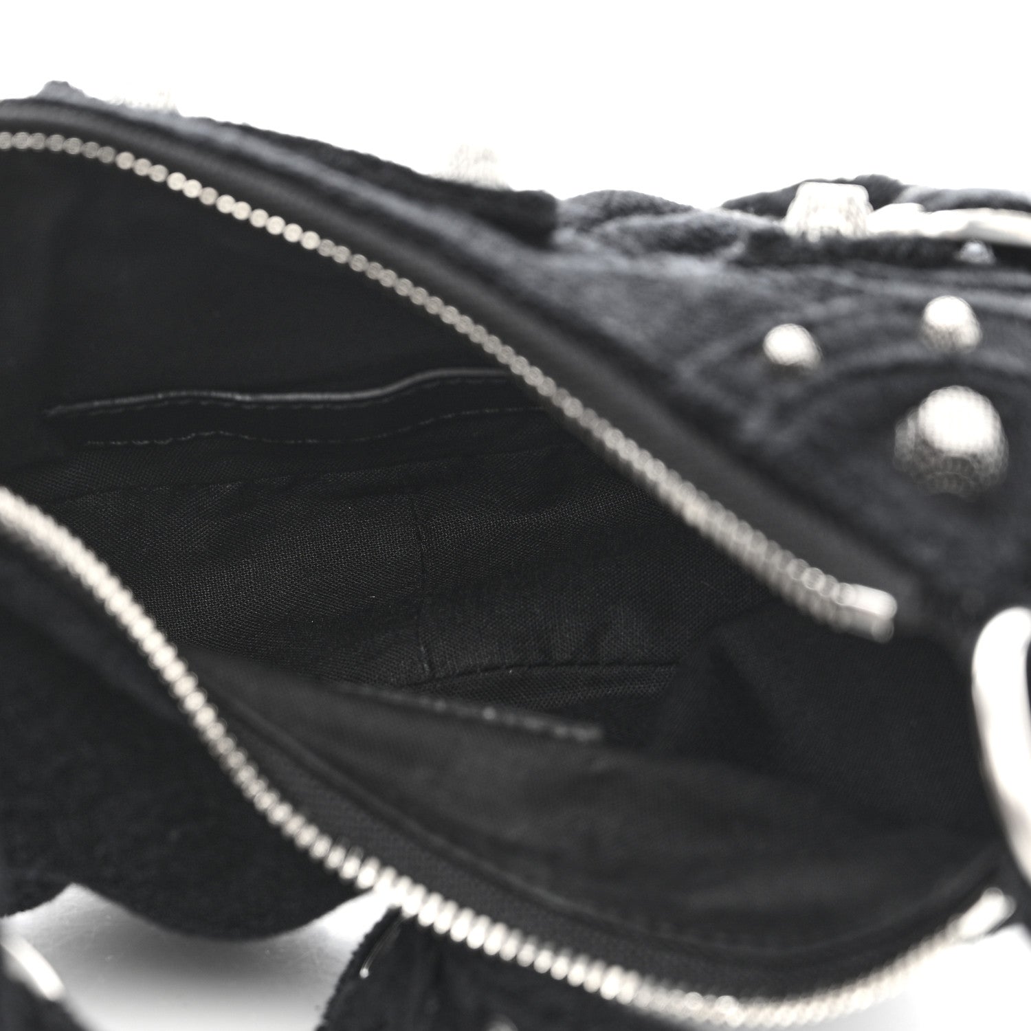 Balenciaga Terry Cloth Le Cagole Shoulder Bag XS Black 5 of 11