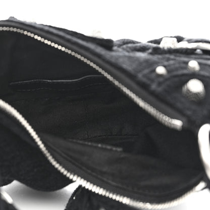 Balenciaga Terry Cloth Le Cagole Shoulder Bag XS Black 5 of 11