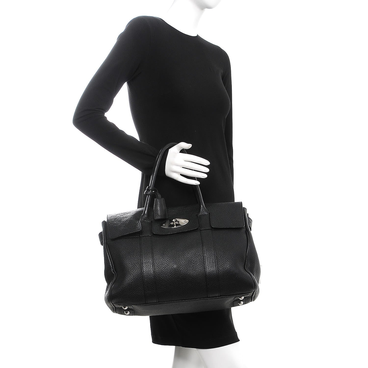 Mulberry Soft Grain Leather Bayswater Black 2 of 16