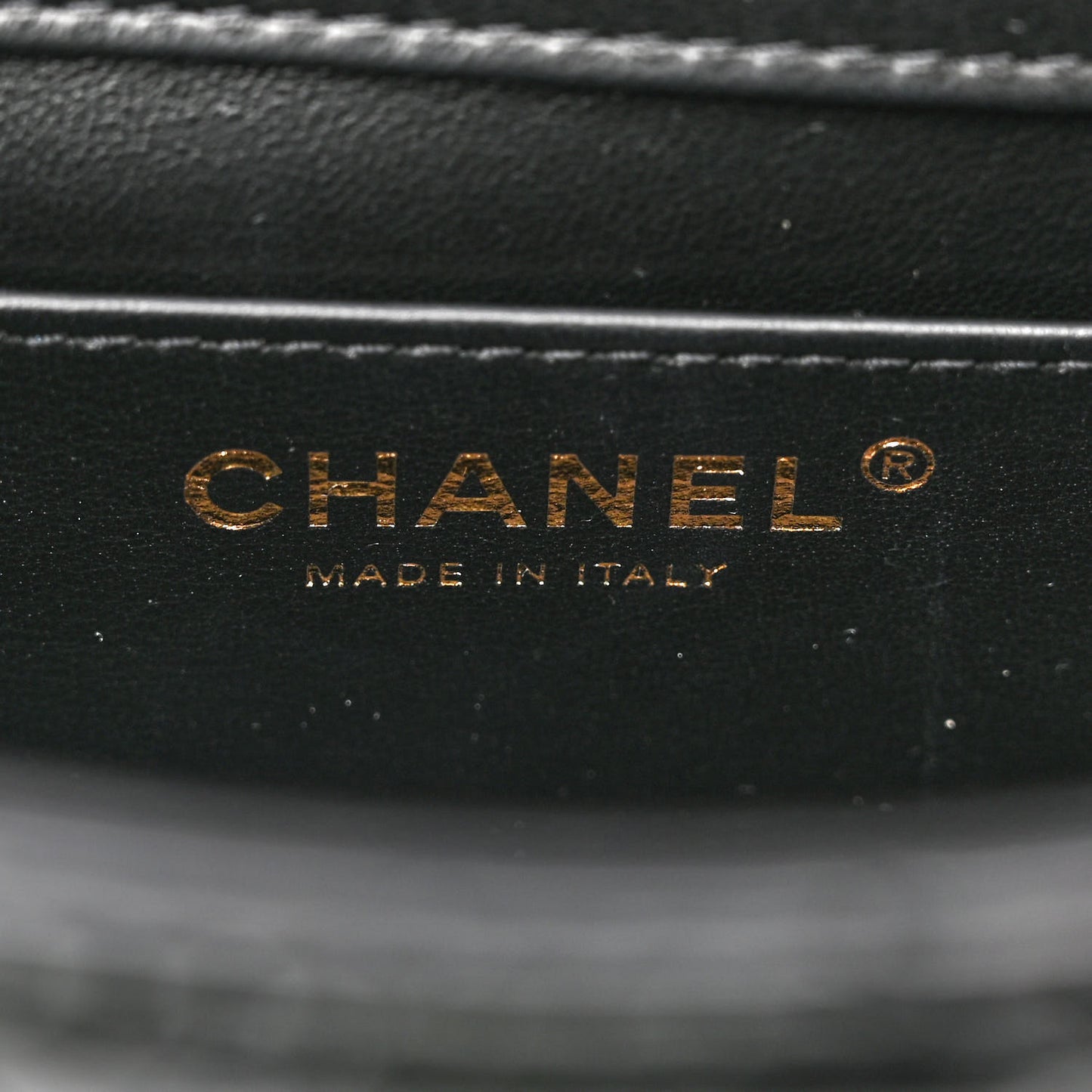 Patent Quilted Small Flap Black
