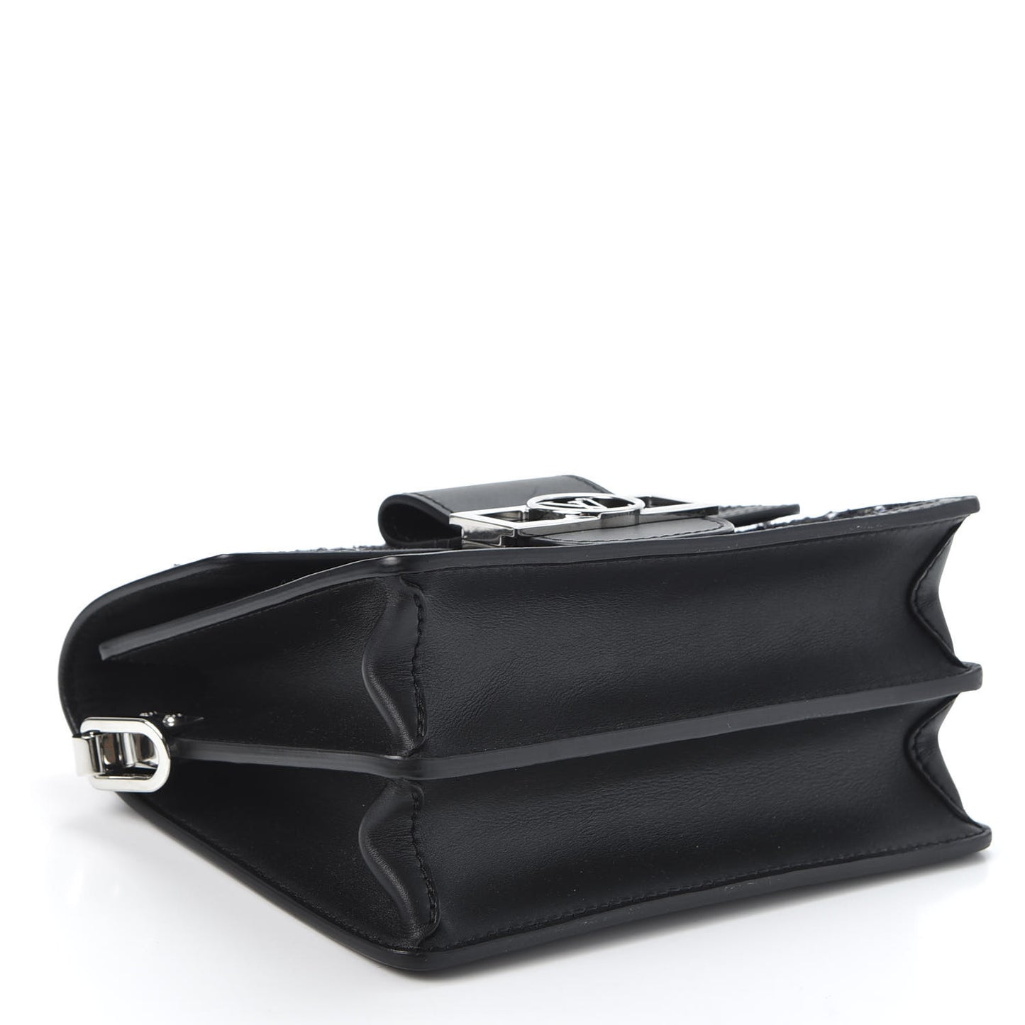 Tweed Calfskin Dauphine Mini Black Multicolor