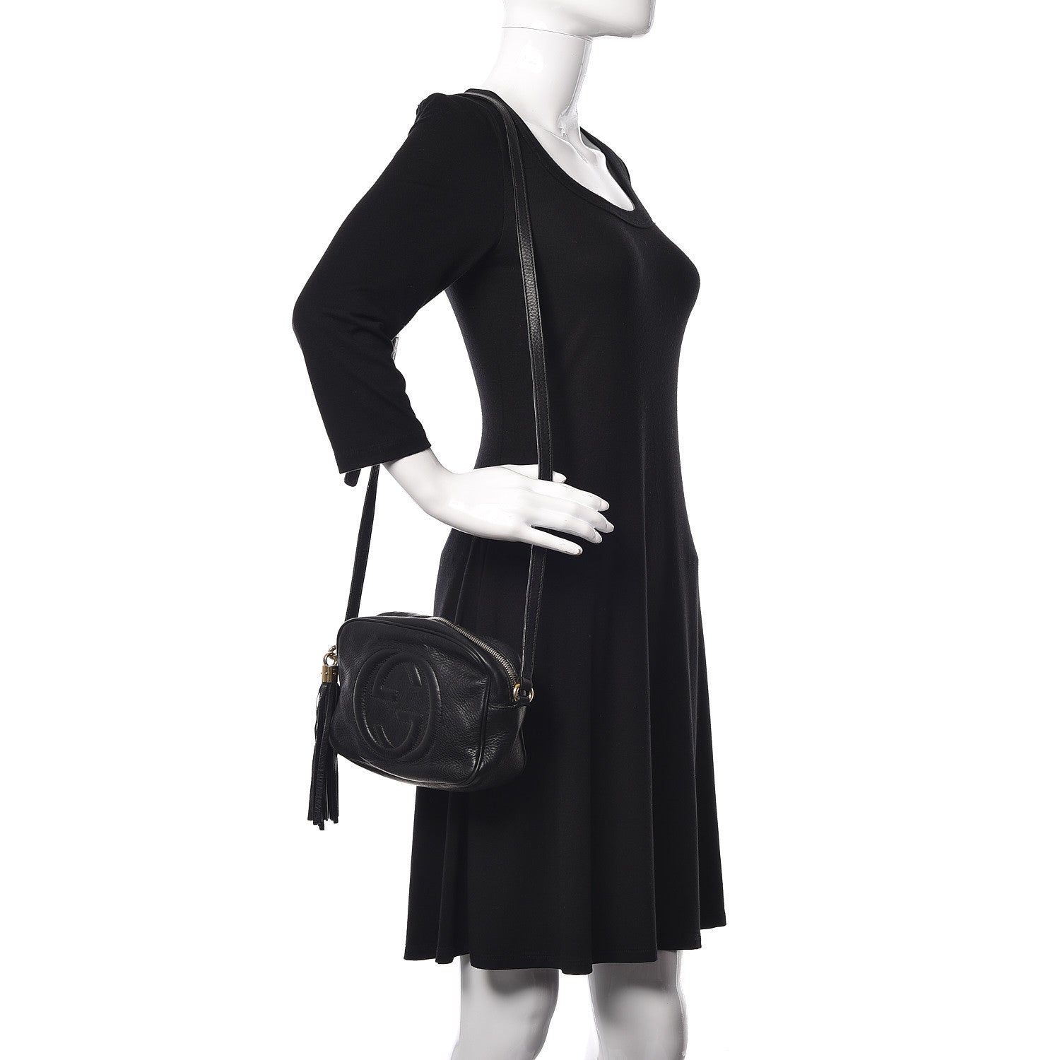 Gucci Pebbled Calfskin Small Soho Disco Bag Black 2 of 18