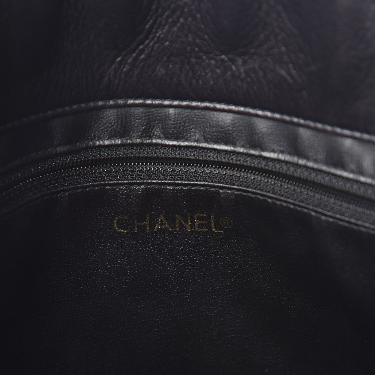 Chanel Calfskin Quilted Large Shoulder Bag Black 7 of 11