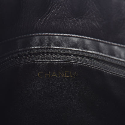 Chanel Calfskin Quilted Large Shoulder Bag Black 7 of 11