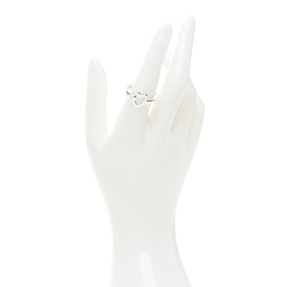 Tiffany Sterling Silver Open Heart Ring 53 6.5 2 of 5