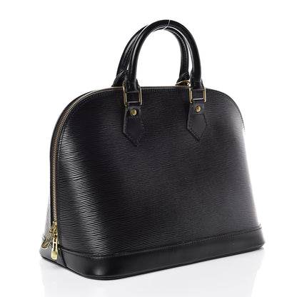 Louis Vuitton Epi Alma PM Black 3 of 15